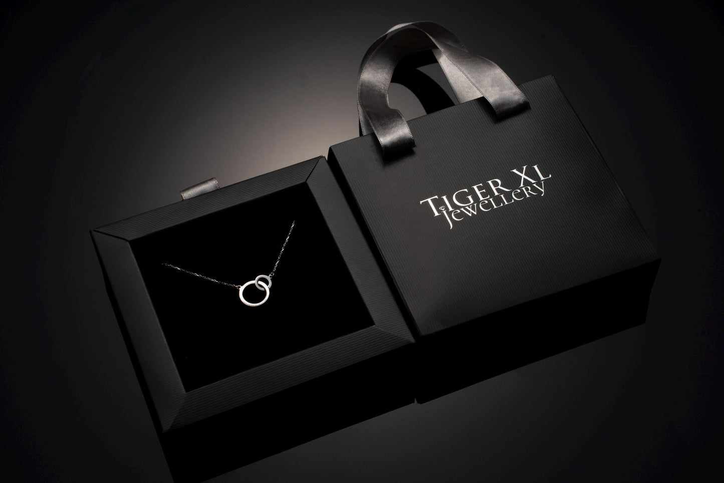 Interlocking Circles Necklace, Personalized Engraved Jewelry, Sterling Silver Pendant, Meaningful Gift for Her