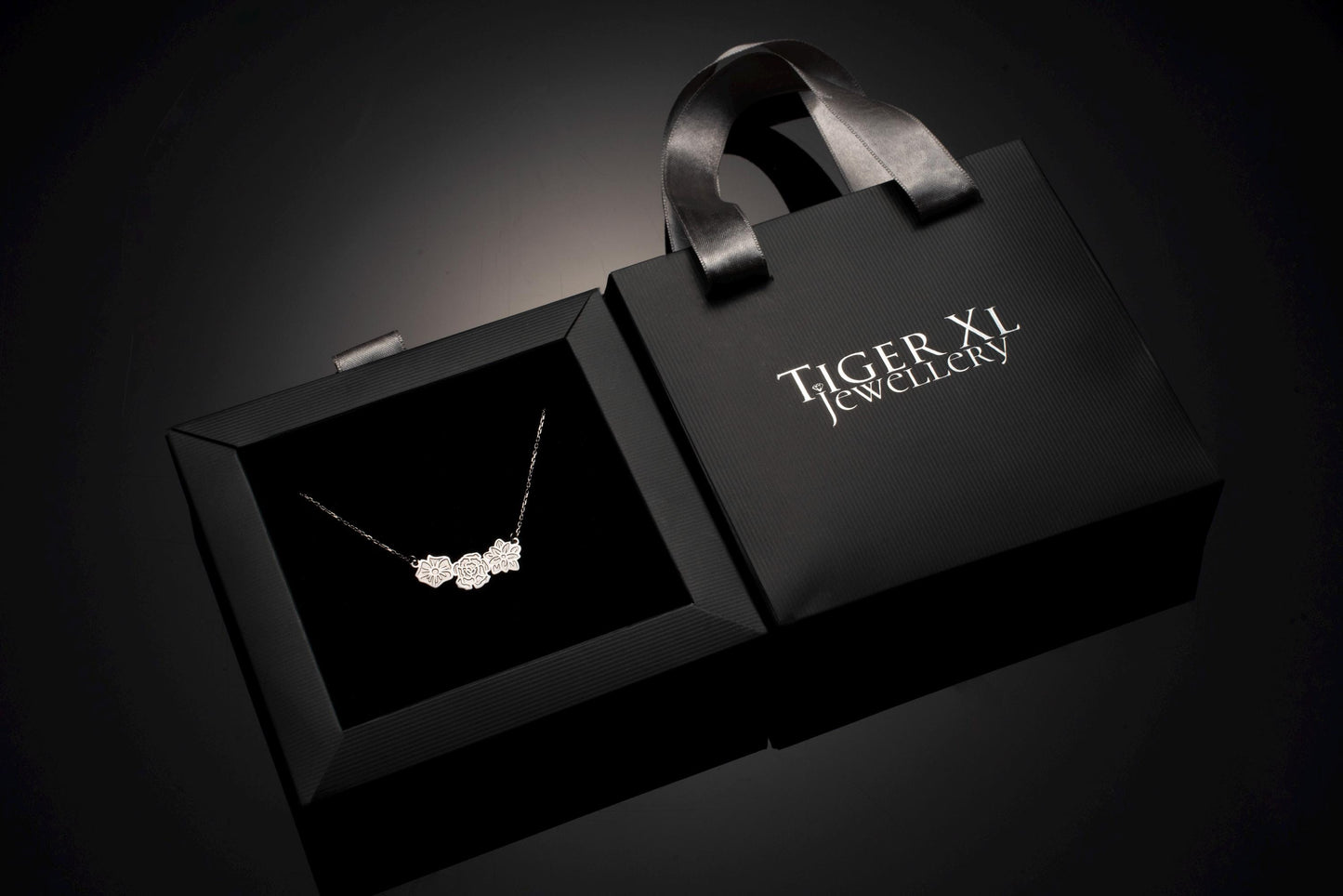 Celebrate Her Birth Month with a Personalized Silver Flower Necklace - Custom Jewelry Gift