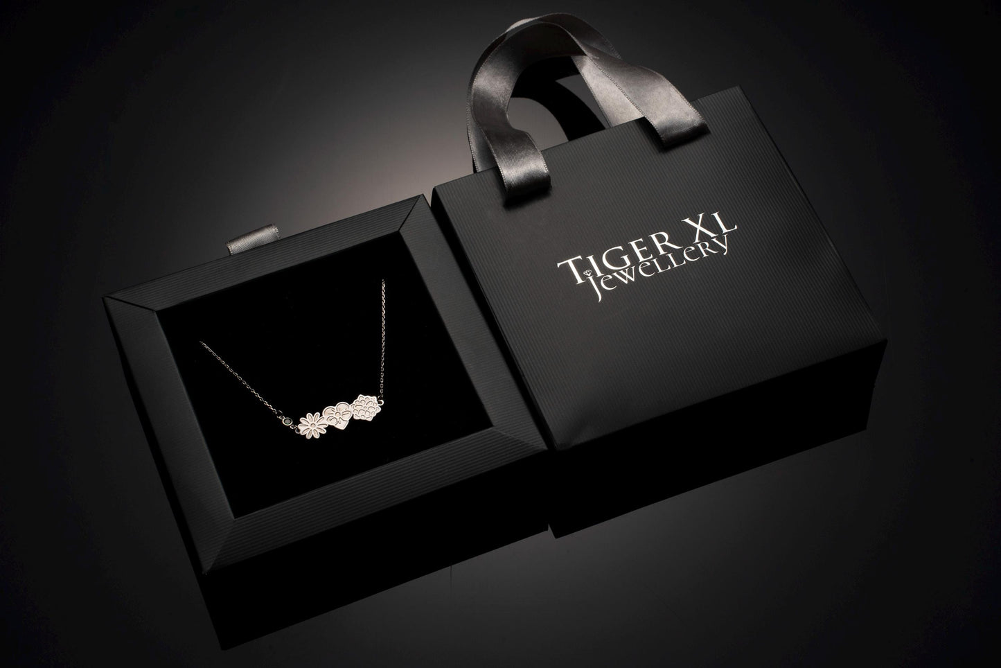 Elegant Birthstone Flower Necklace - Handcrafted 925 Silver Charm, Perfect Gift Idea