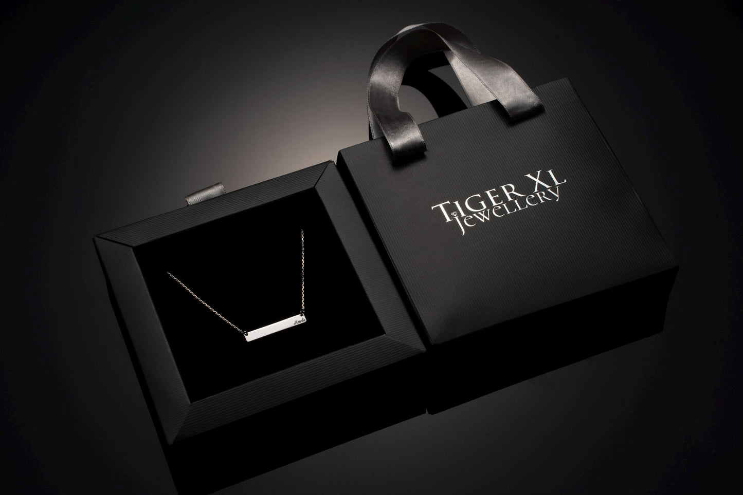 Personalized Bar Necklace, Engraved Nameplate Jewelry, Custom Sterling Silver Pendant, Minimalist Gift for Her