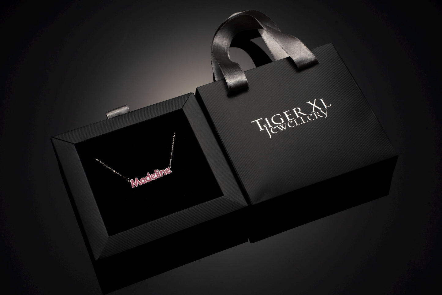 Enamel Name Necklace for Girls: Customized Silver Jewelry, Cute Personalized Gift