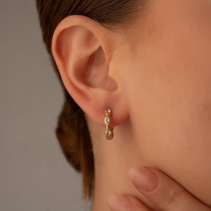 Sparkling Crystal Droplet Earrings - Variety of Cuts - Chic Gold Dangles - Perfect Present