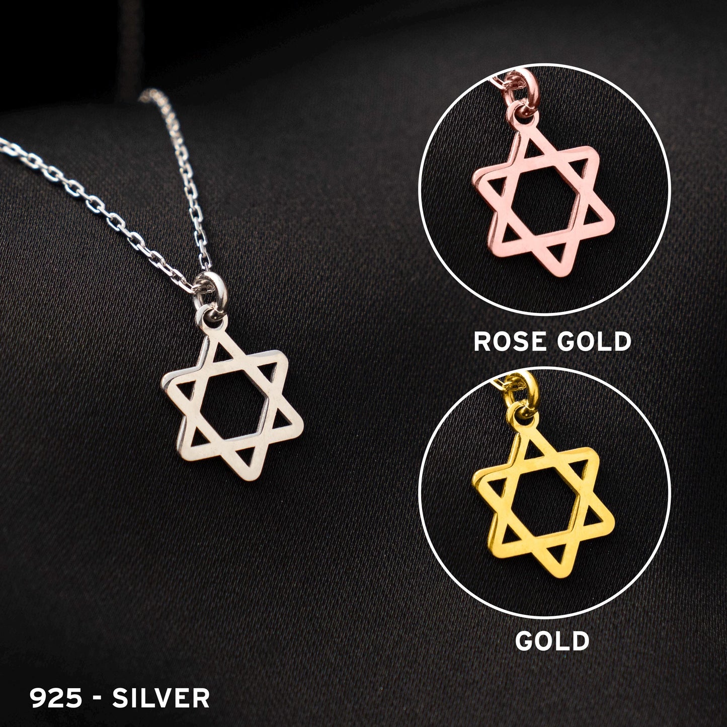 Star Necklace for Her – Jewish Pendant, Faith Jewelry, Gift for Women, Minimal Silver Charm