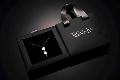 Birth Flower and Birthstone Necklace, Custom Silver Pendant, 925 Jewelry, Personalized Gift for Her