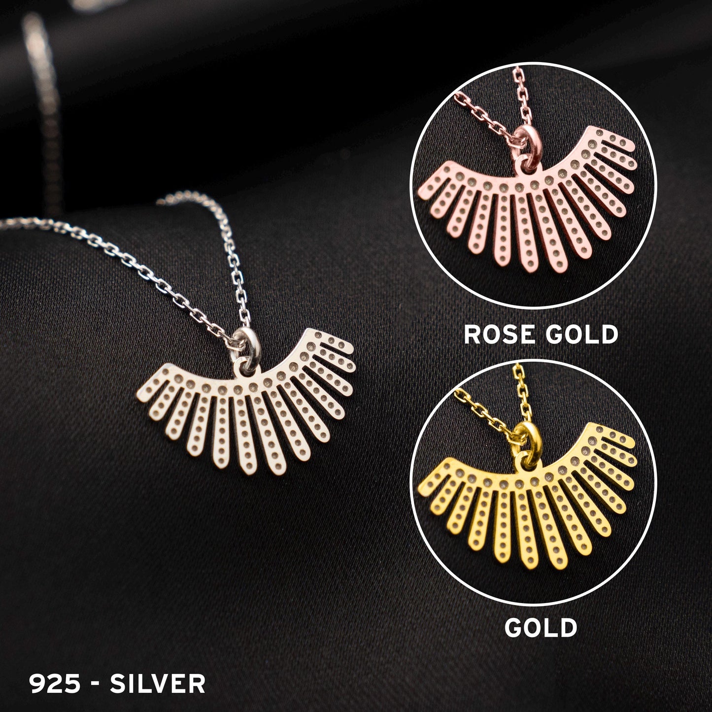 Elegant and Minimalist Sunburst Pendant Necklace - Radiant Charm Jewelry