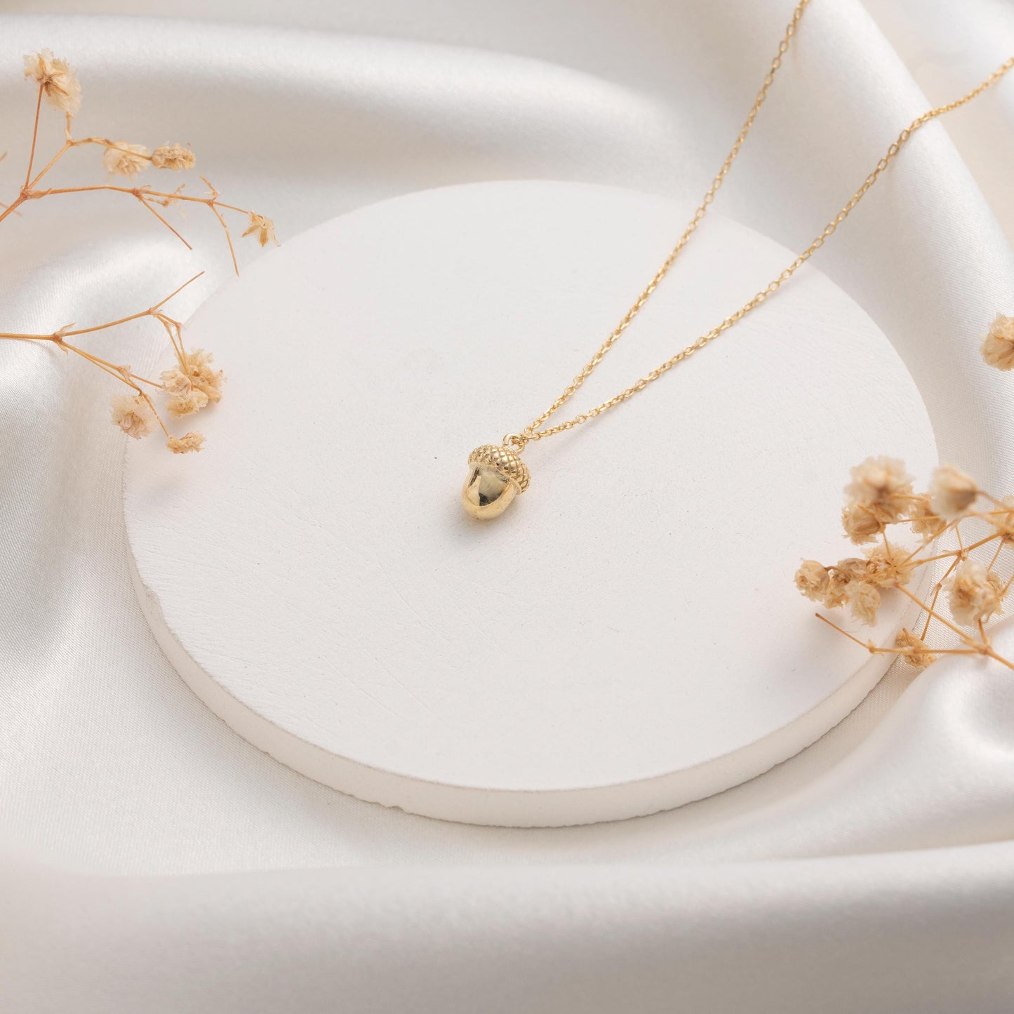 Acorn Necklace – Nature Inspired Charm Gift for Her