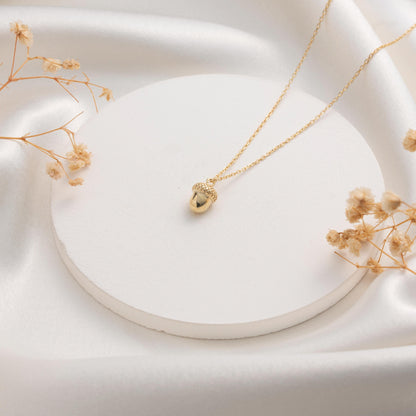 Acorn Necklace – Nature Inspired Charm Gift for Her