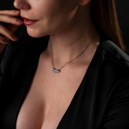 Unique Bubble Name Necklace - Personalized Silver Jewelry for Her