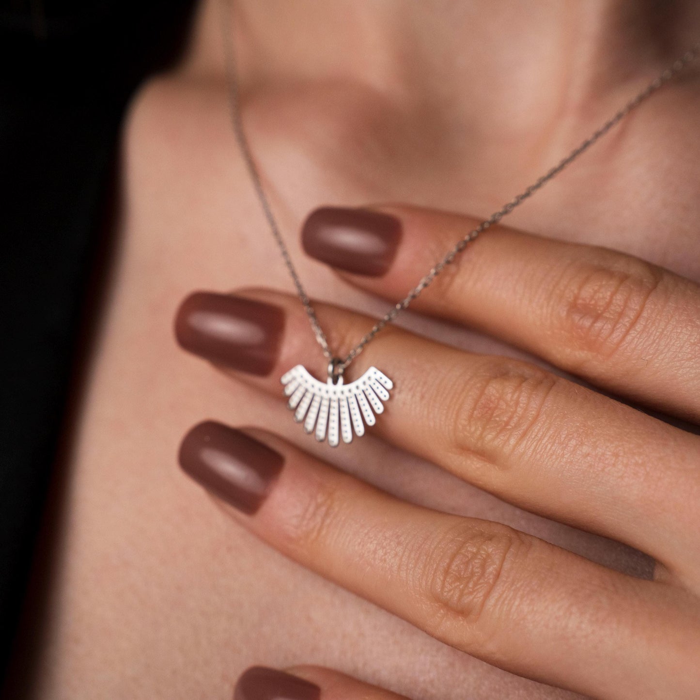 Elegant and Minimalist Sunburst Pendant Necklace - Radiant Charm Jewelry