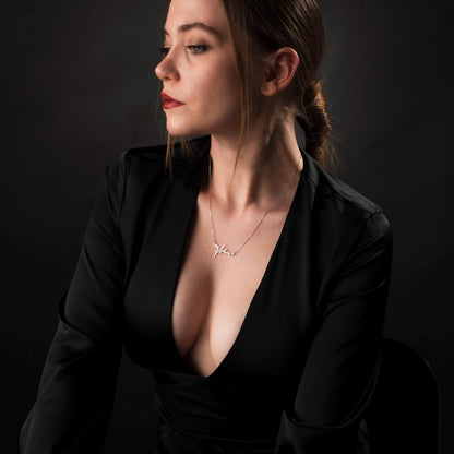 Sterling Silver Heartbeat Necklace - Thoughtful Gift for Nurses