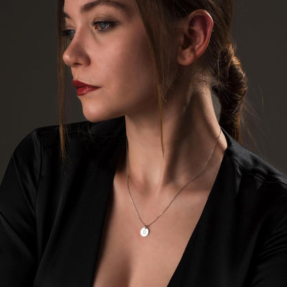 Cherished Memories: Custom Initial Necklace in Sterling Silver