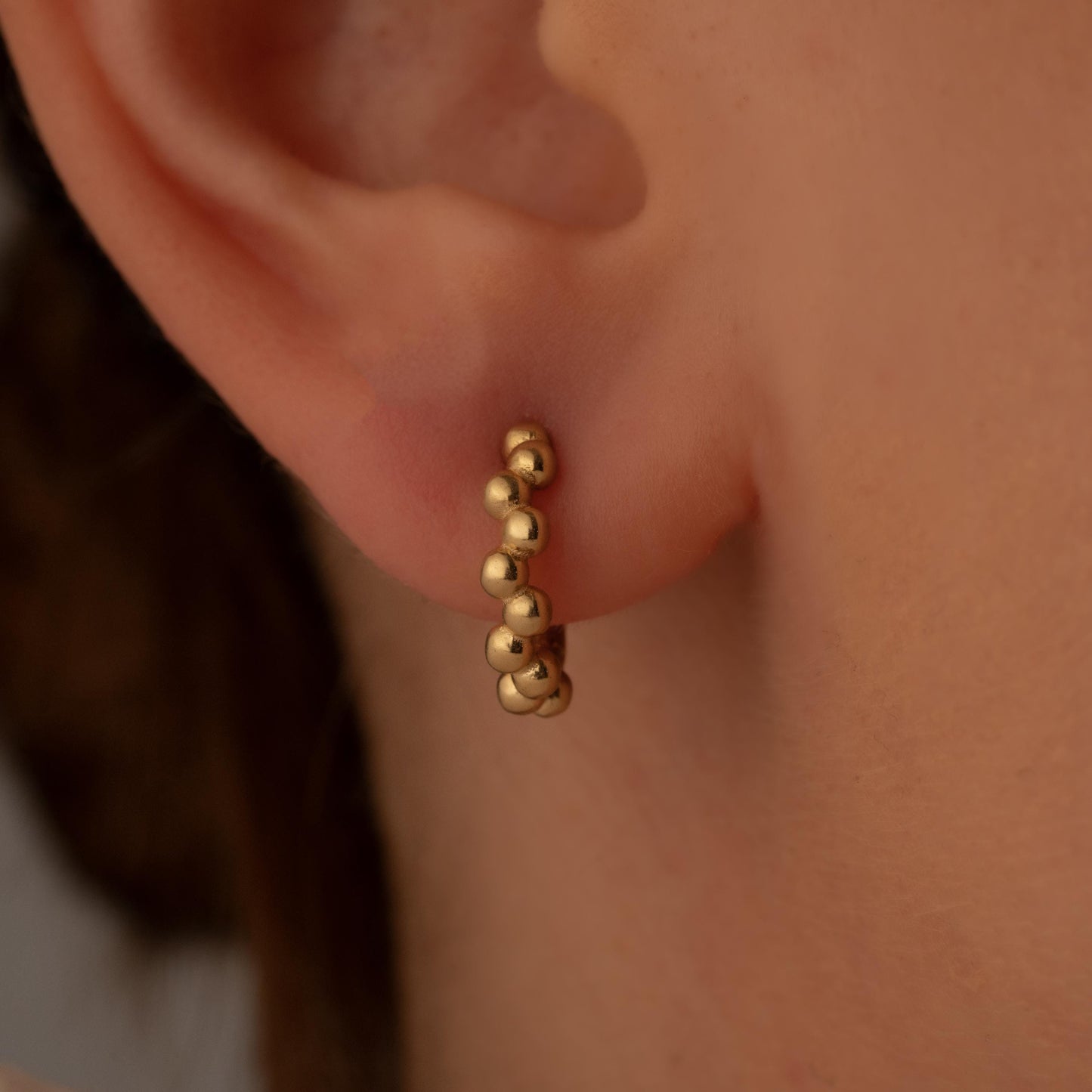 Handmade Beaded Hoop Earrings: A Delicate Touch of Elegance