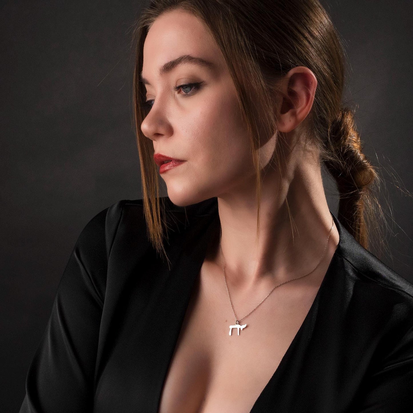 Elegant Sterling Silver Chai Necklace - Perfect Judaica Gift!