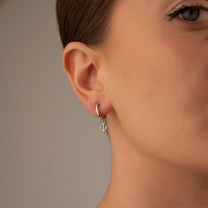 Nautical Vibes: Anchor Hoop Earrings Perfect for Ocean Enthusiasts