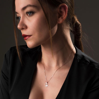 Chic Stethoscope Necklace for Healthcare Heroes - Personalized Sterling Silver Pendant for Doctors and Nurses