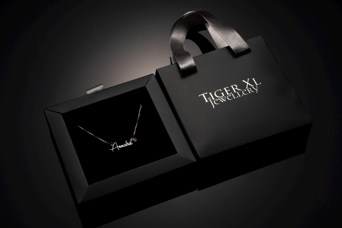 Name Necklace with Birthstone, Custom Silver Jewelry, 925 Pendant, Personalized Gift for Her