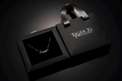 Name Necklace with Birthstone, Custom Silver Jewelry, 925 Pendant, Personalized Gift for Her