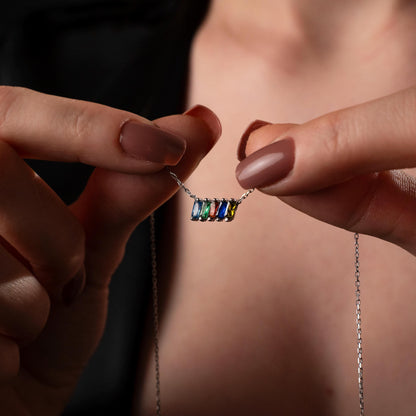 Personalized Birthstone Necklace for Mom - Customize Your Family's Love