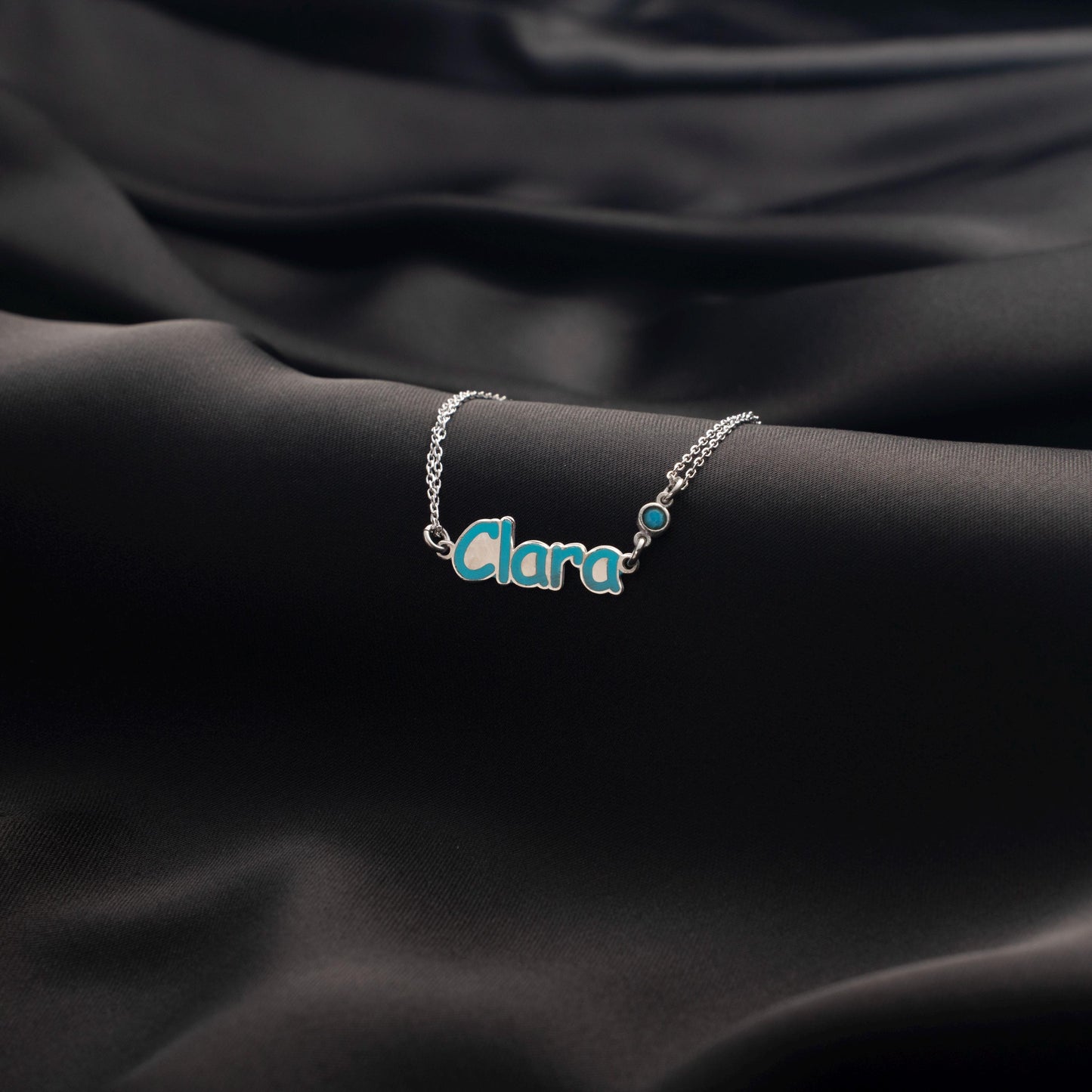 Enamel Birthstone Bracelet with Custom Name - Stylish Personalized Jewelry for Her