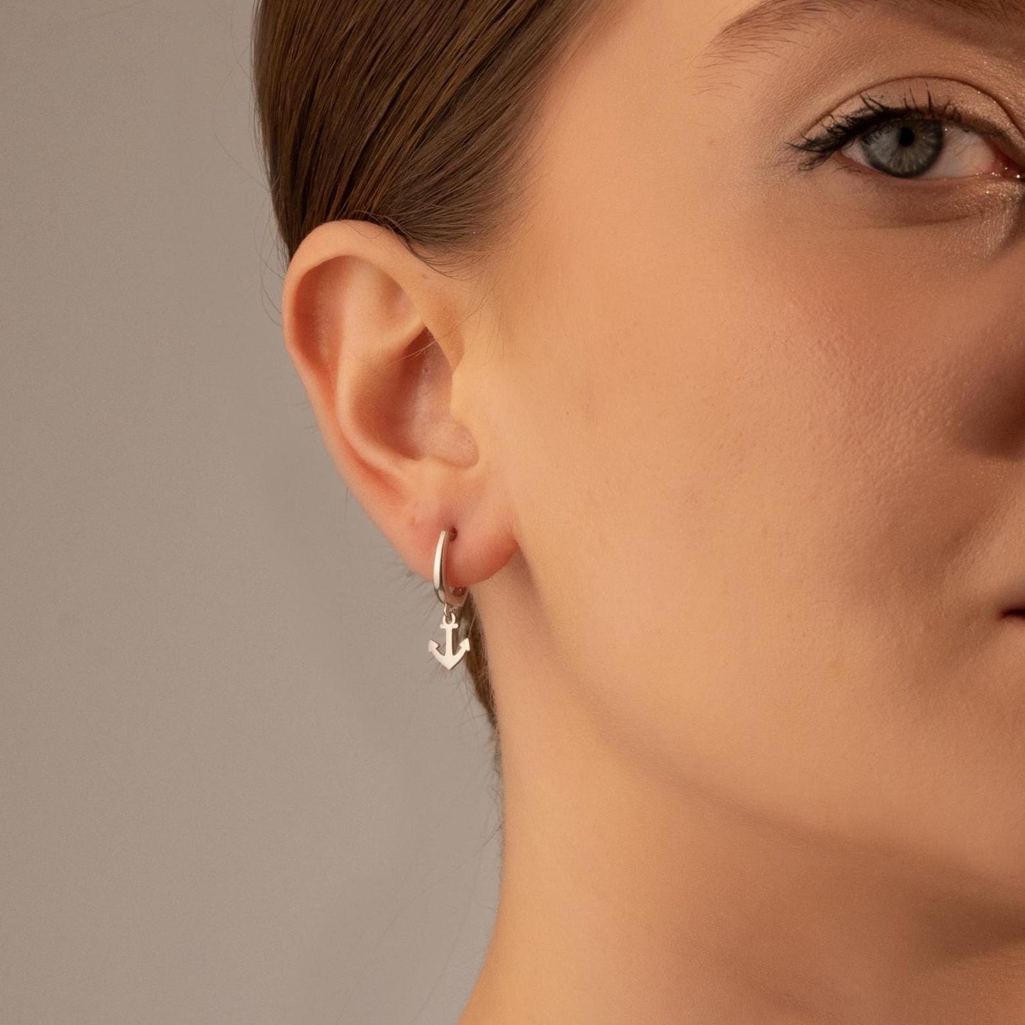 Nautical Vibes: Anchor Hoop Earrings Perfect for Ocean Enthusiasts