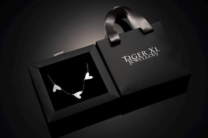 Cherished Heart Name Necklace - Personalized Silver Pendant for Mom