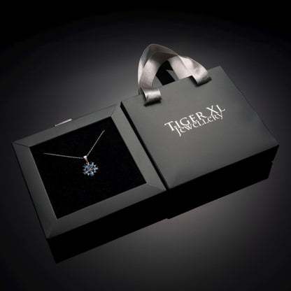 Sparkling Snowflake Necklace - Personalized Winter Jewelry Gift for Her