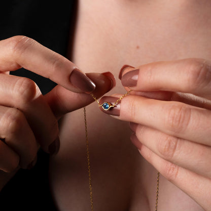 Sweet Pea Pod Necklace for Mom - Custom Birthstone Jewelry