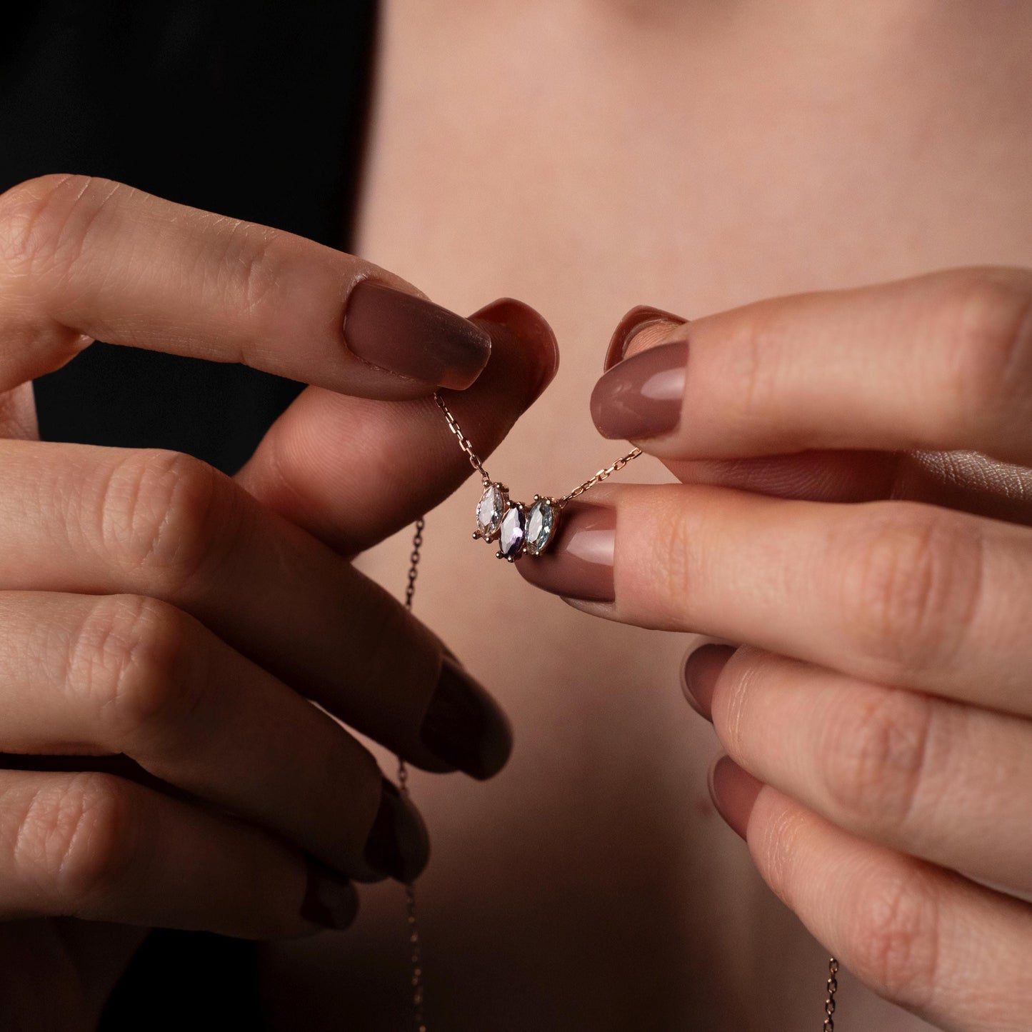 Custom Birthstone Family Necklace - A Timeless Keepsake