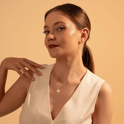 Emoji Pendant Necklace – Custom 18K Gold Charm Gift for Her