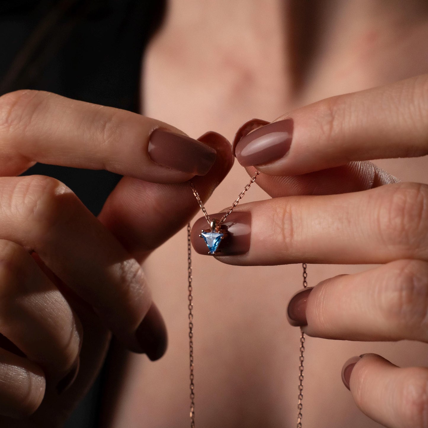 Custom Birthstone Necklace - Family Gemstone Pendant, Personalized Gift, Elegant Jewelry