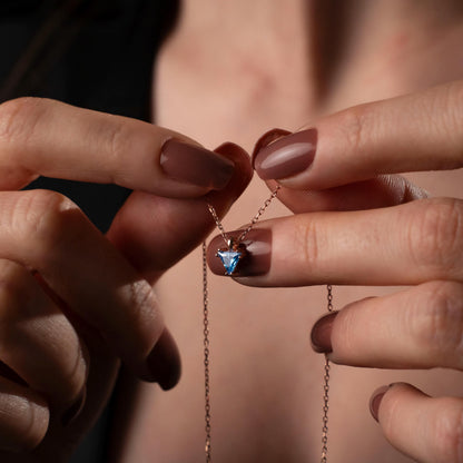 Custom Birthstone Necklace - Family Gemstone Pendant, Personalized Gift, Elegant Jewelry