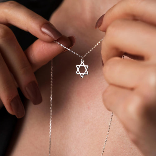 Star Necklace for Her – Jewish Pendant, Faith Jewelry, Gift for Women, Minimal Silver Charm