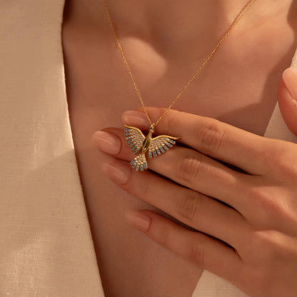 Phoenix Necklace - Elegant Gold Plated Pendant for Her