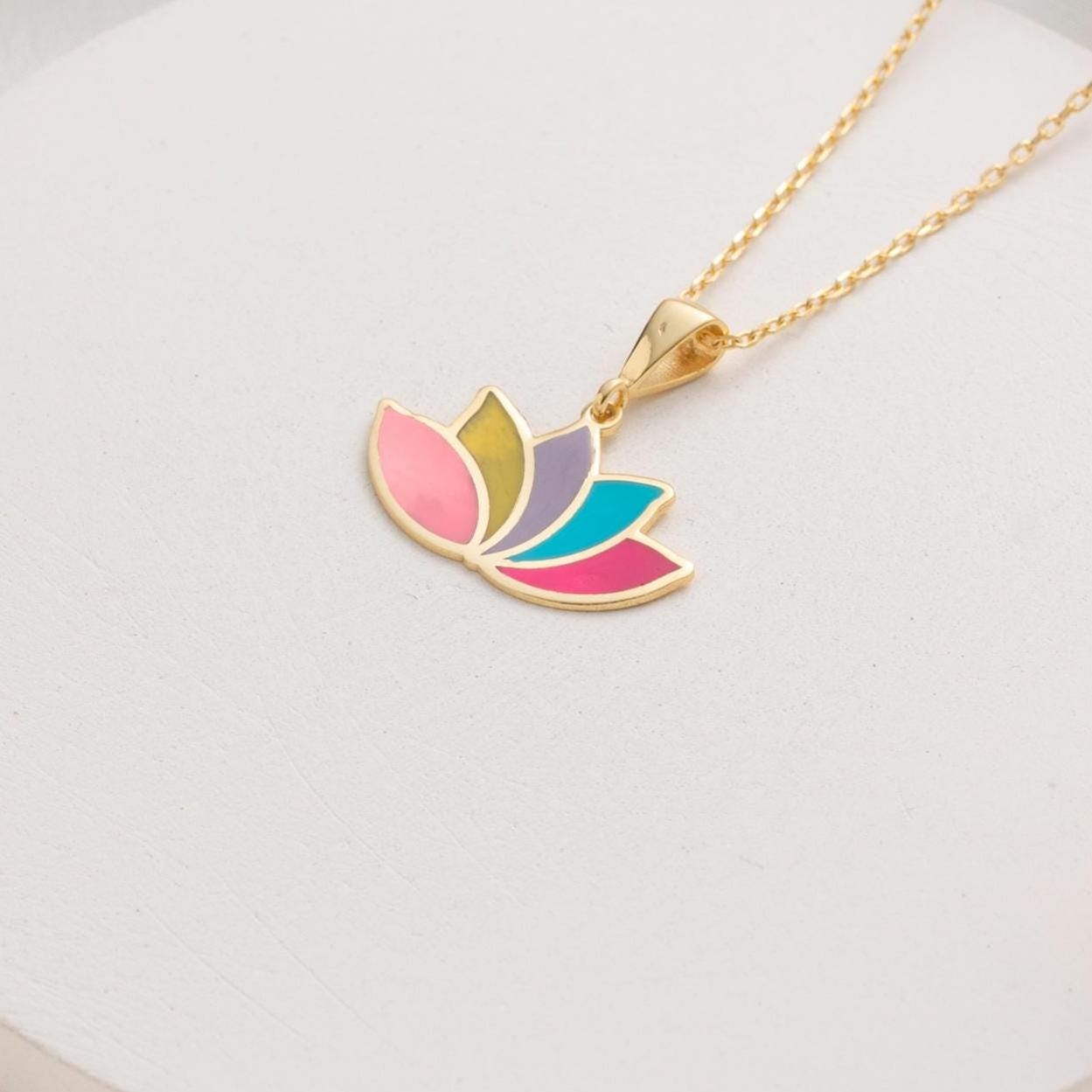 Ethereal Lotus Blossom Necklace - Handcrafted 925 Sterling Silver Gift for Your Inner Peace