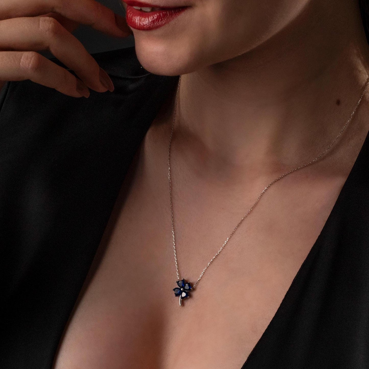 Cherish Good Fortune: Sterling Silver Four Leaf Clover Necklace