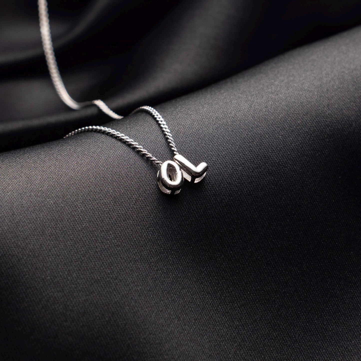 Unique Bubble Name Necklace - Personalized Silver Jewelry for Her