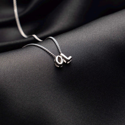 Unique Bubble Name Necklace - Personalized Silver Jewelry for Her