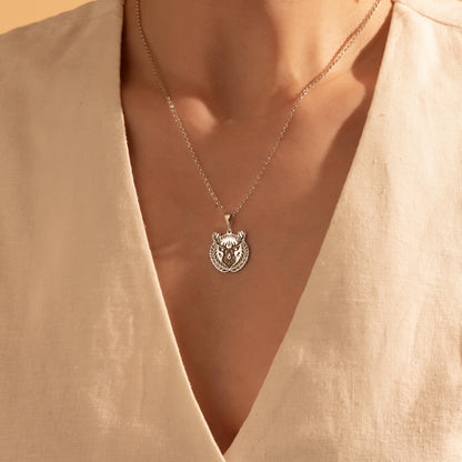 Deer Pendant Necklace – 925 Silver Forest Animal Jewelry Gift