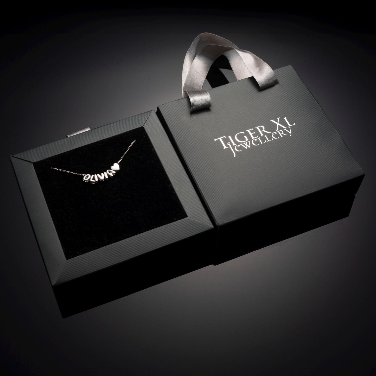 Personalized Bubble Letter Necklace - Custom Name Jewelry in Silver or 18K Gold Plated