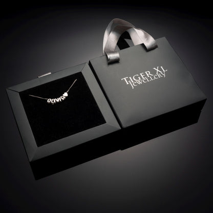 Personalized Bubble Letter Necklace - Custom Name Jewelry in Silver or 18K Gold Plated