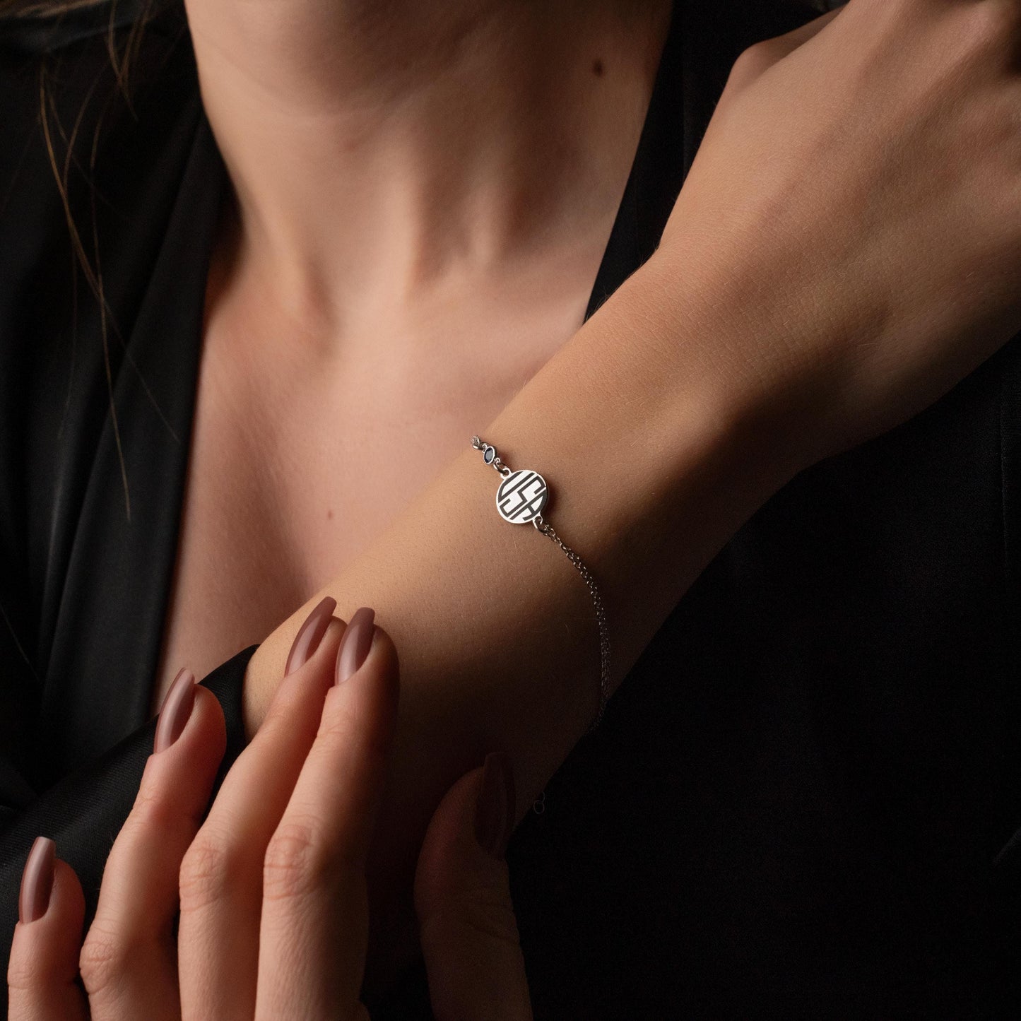 Adjustable Name Bracelet with Birthstone - Unique Personalized Gift for Her