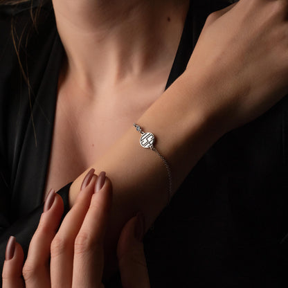 Adjustable Name Bracelet with Birthstone - Unique Personalized Gift for Her