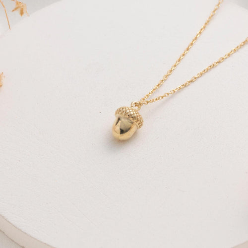 Acorn Necklace – Nature Inspired Charm Gift for Her