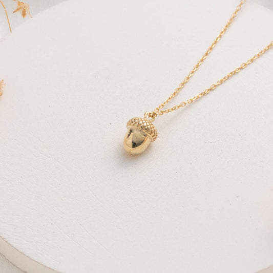 Acorn Necklace – Nature Inspired Charm Gift for Her
