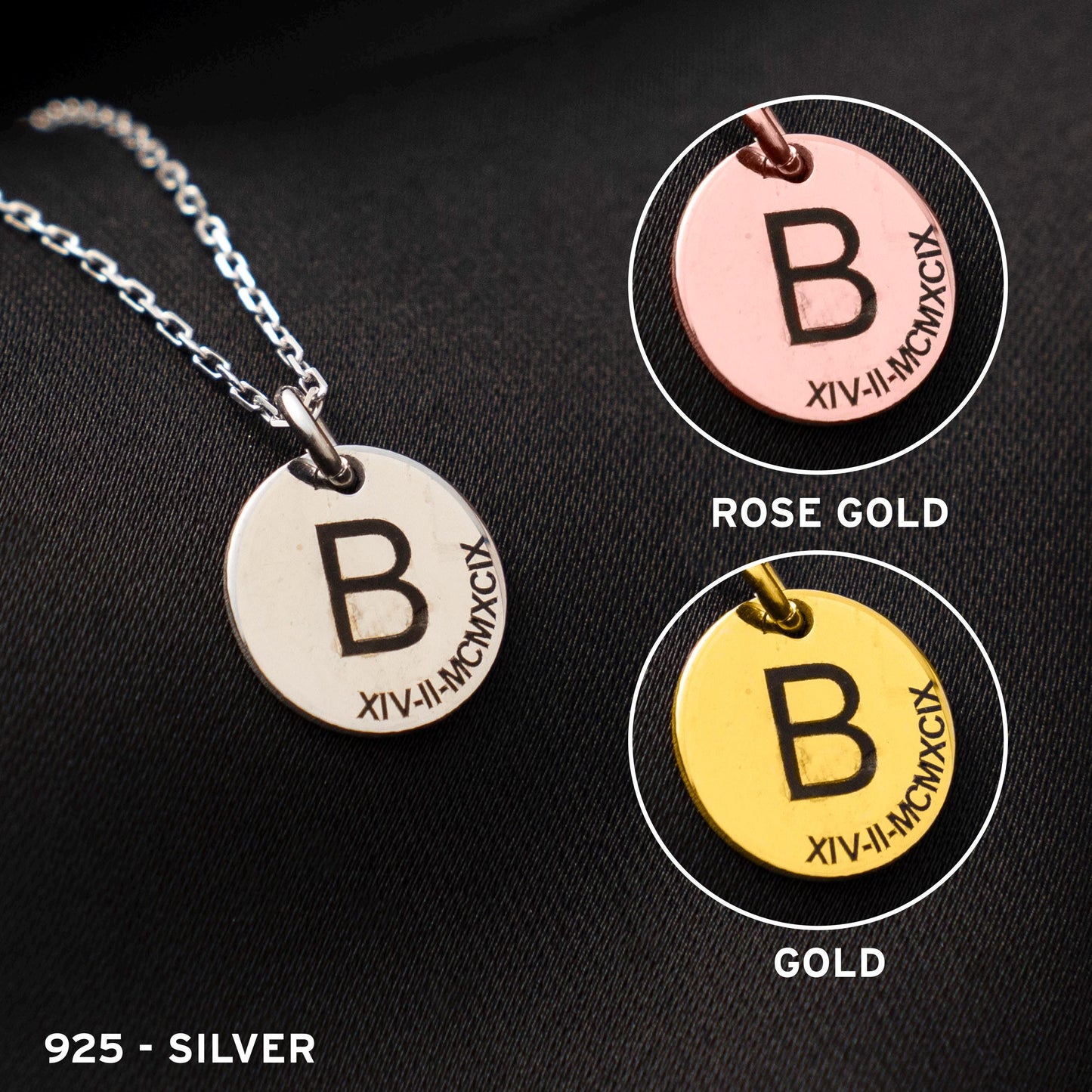 Cherished Memories: Custom Initial Necklace in Sterling Silver