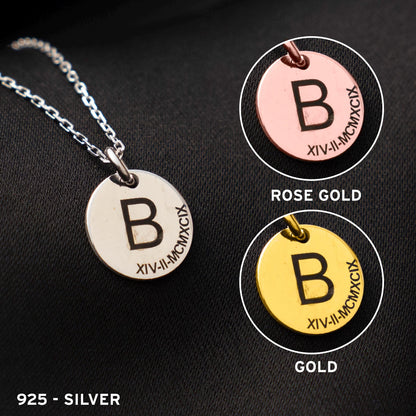 Cherished Memories: Custom Initial Necklace in Sterling Silver