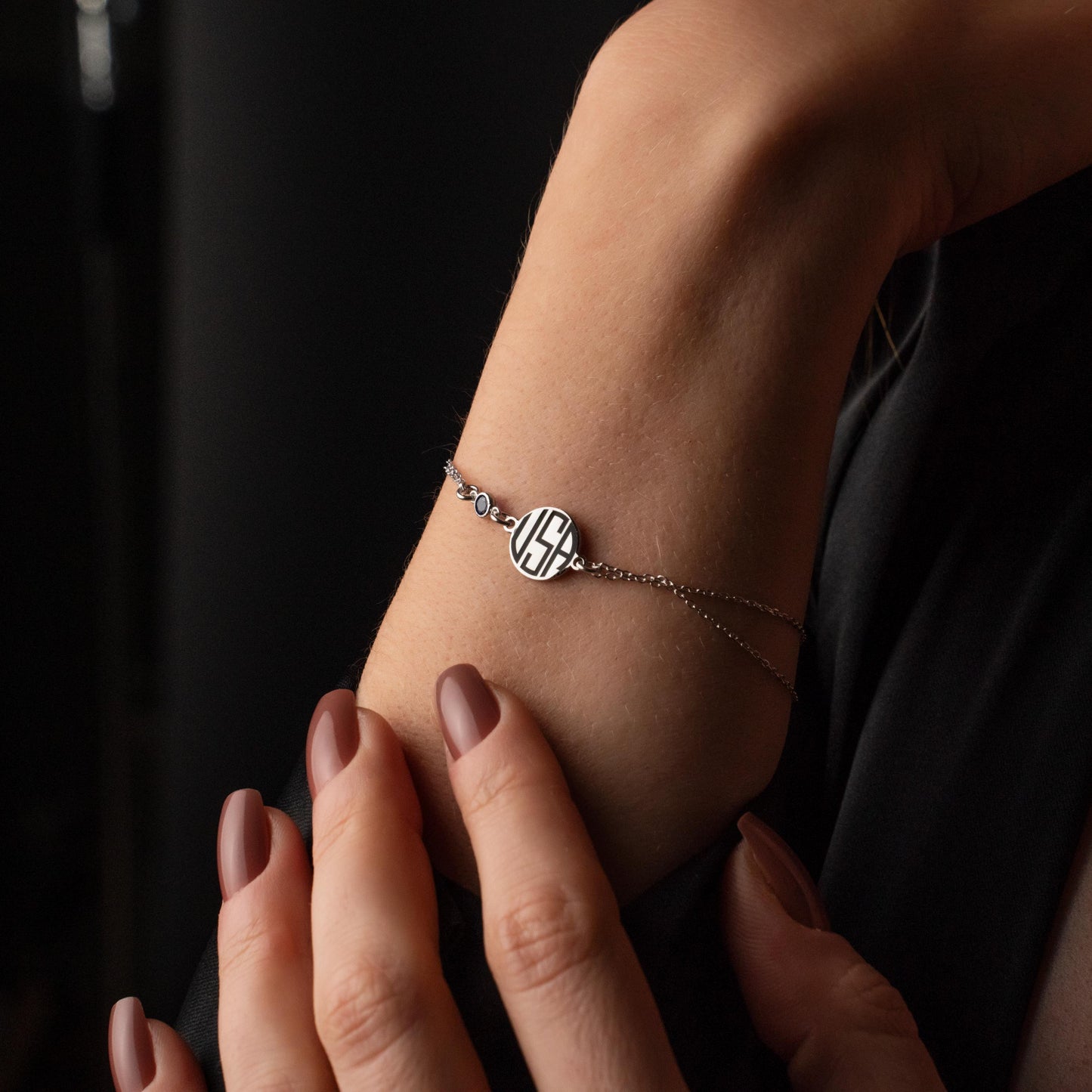 Adjustable Name Bracelet with Birthstone - Unique Personalized Gift for Her