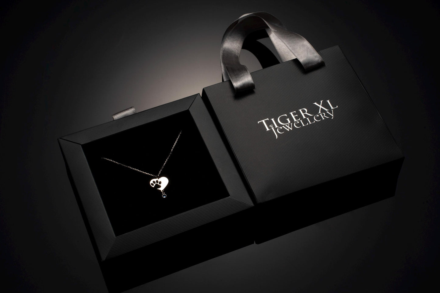 Pet Loss Tribute Necklace - Sterling Silver Paw Charm for Pet Lovers, Customizable with Birthstone