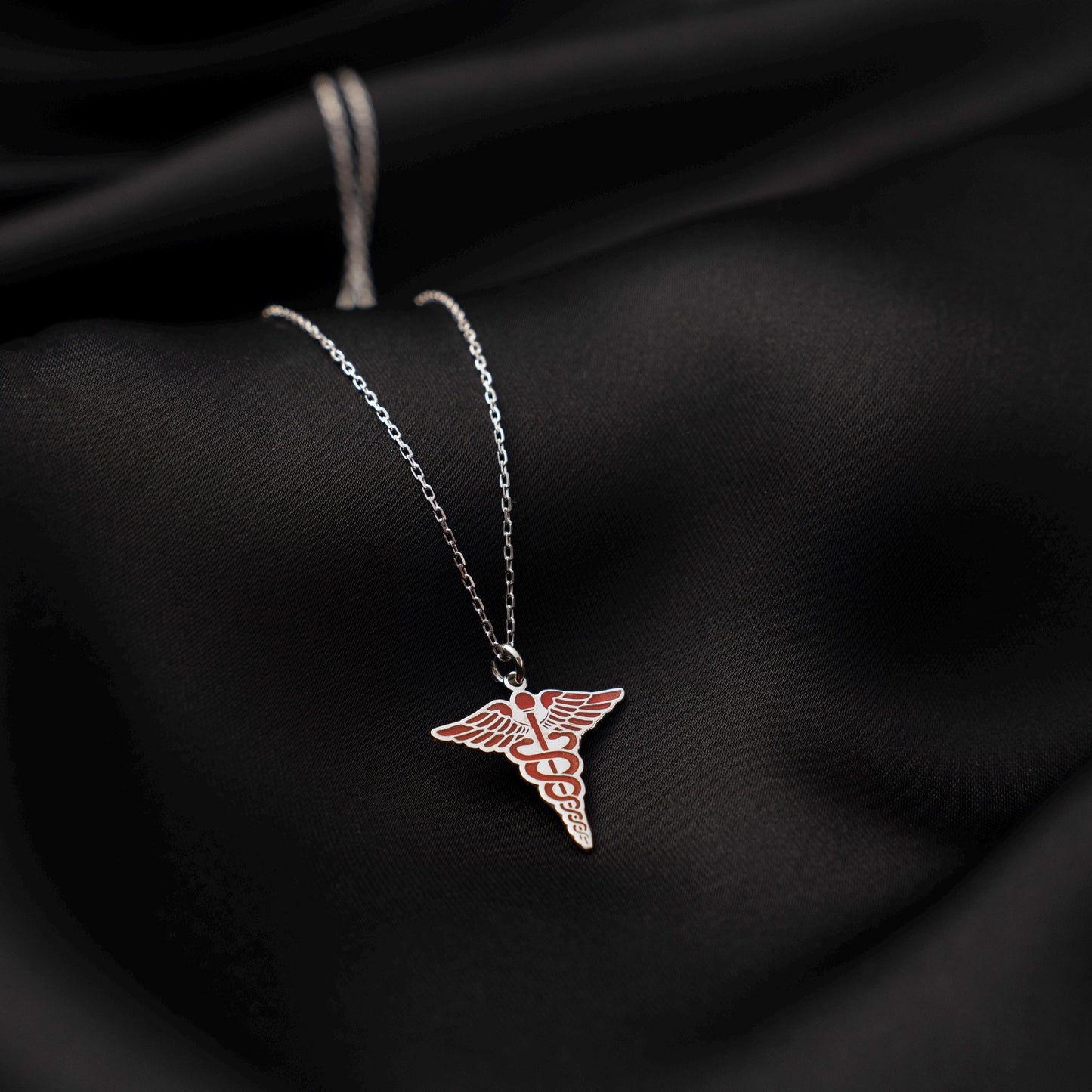 Caduceus Pendant Necklace for Healthcare Heroes - Gift for Doctors and Nurses