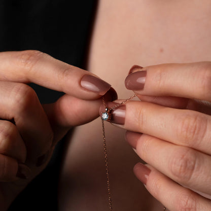 Custom Birthstone Bar Necklace - A Meaningful Gift for Mom